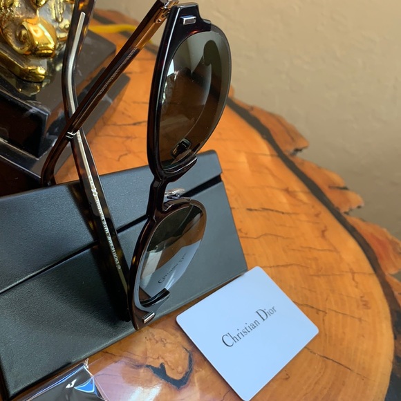 Dior Rare Men’s Black Tie Classic Round Sunglasses - Picture 6 of 8